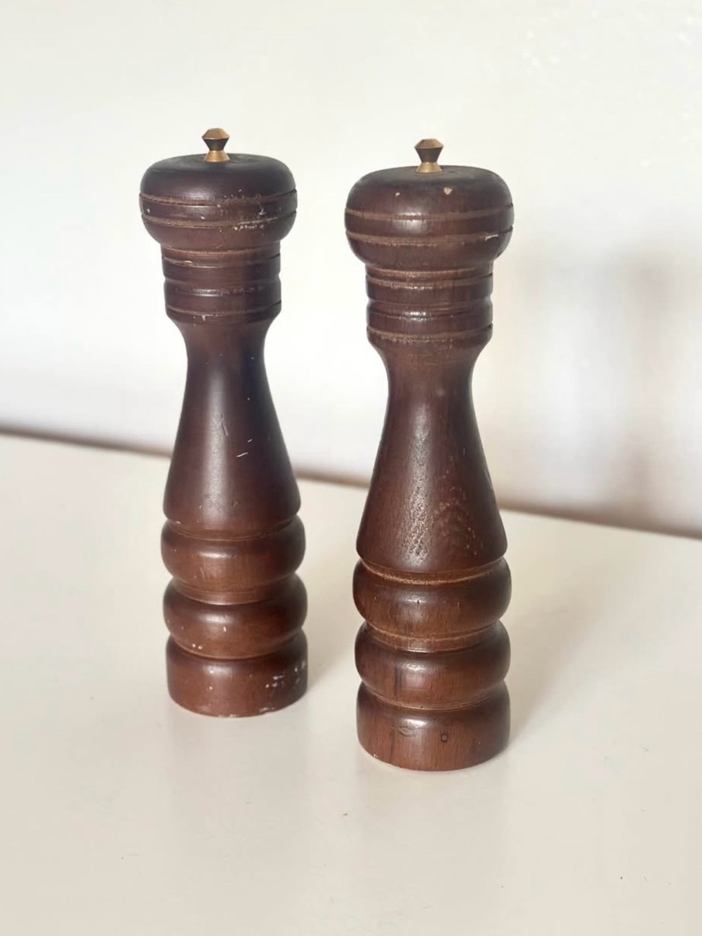 Vintage Mid-Century Japan Wooden Salt and Pepper Shakers Set Kitchen Decor